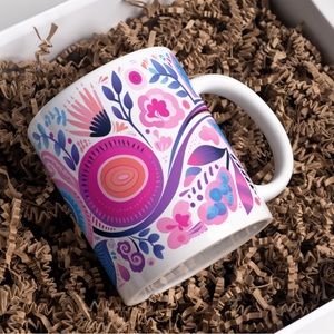 Handmade Pink Paisley Coffee Mug | New 15oz Sublimated Coffee Mug